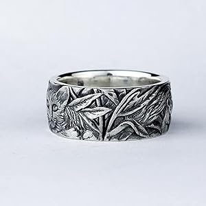 アクセサリー vintage silver ring Amazon.com: Retro Vintage s925 Silver Ring for Women Men